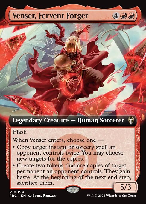 Venser, Fervent Forger card art (frc-94), Magic: The Gathering FRC