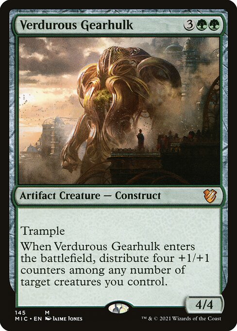 Verdurous Gearhulk card art (mic-145), Magic: The Gathering MIC