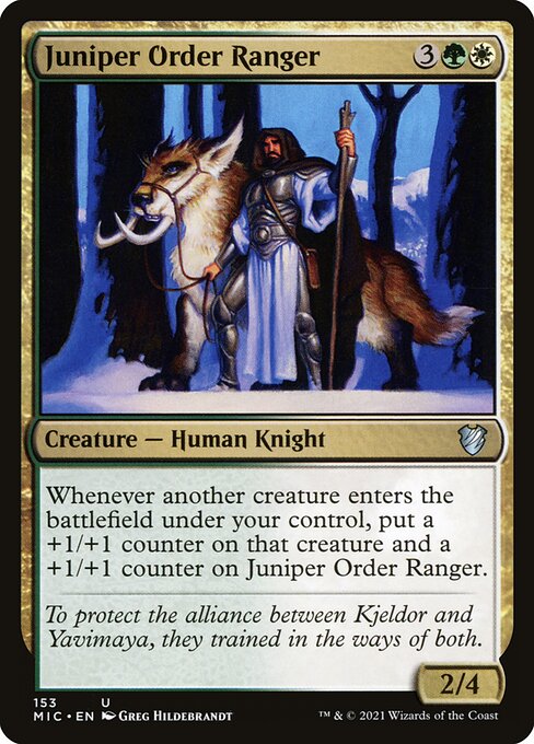 Juniper Order Ranger card art (mic-153), Magic: The Gathering MIC