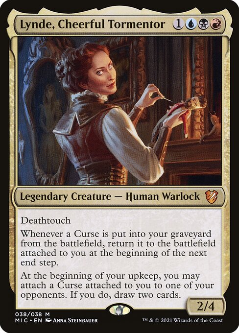 Lynde, Cheerful Tormentor card art (mic-38), Magic: The Gathering MIC