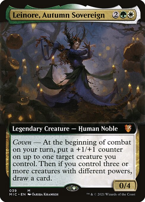 Leinore, Autumn Sovereign card art (mic-39), Magic: The Gathering MIC