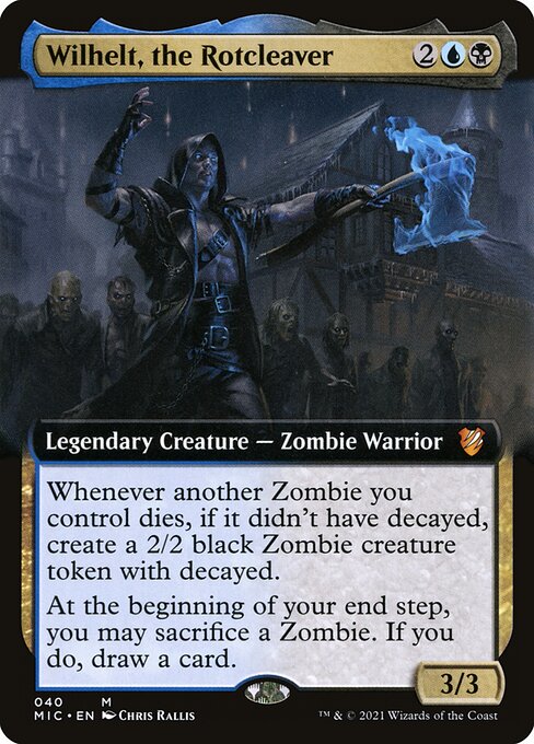 Wilhelt, the Rotcleaver card art (mic-40), Magic: The Gathering MIC