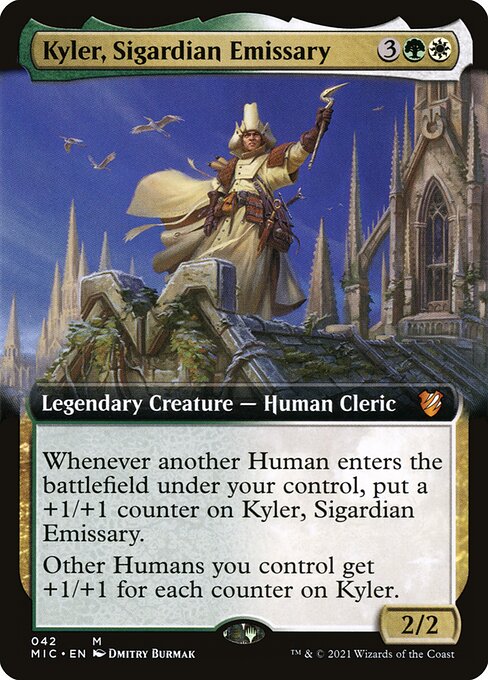Kyler, Sigardian Emissary card art (mic-42), Magic: The Gathering MIC