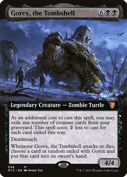 Gorex, the Tombshell card art (mic-58), Magic: The Gathering MIC
