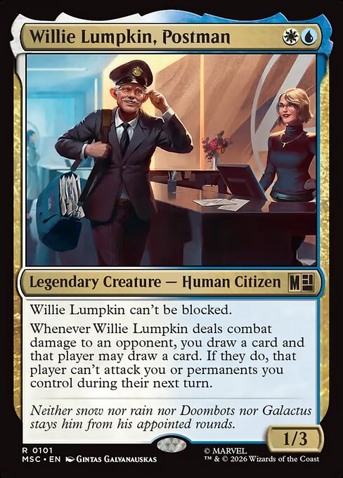 Willie Lumpkin, Postman (msc-101)