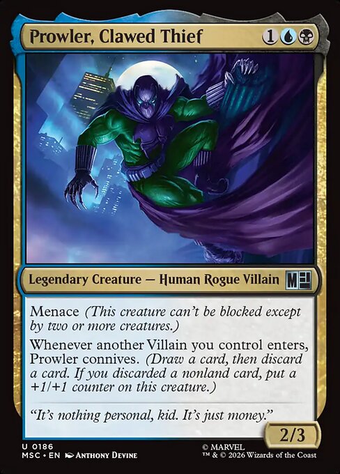 Prowler, Clawed Thief (msc-186)