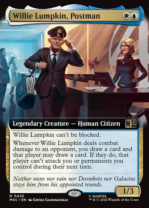 Willie Lumpkin, Postman (msc-425)