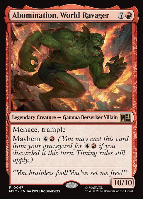 Abomination, World Ravager (msc-47)