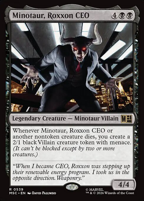 Minotaur, Roxxon CEO (msc-539)