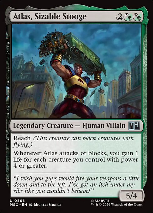 Atlas, Sizable Stooge (msc-566)