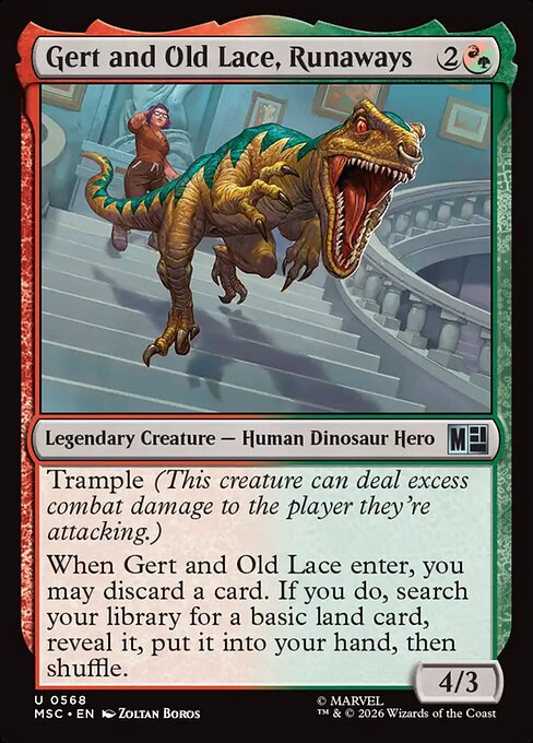 Gert and Old Lace, Runaways (msc-568)