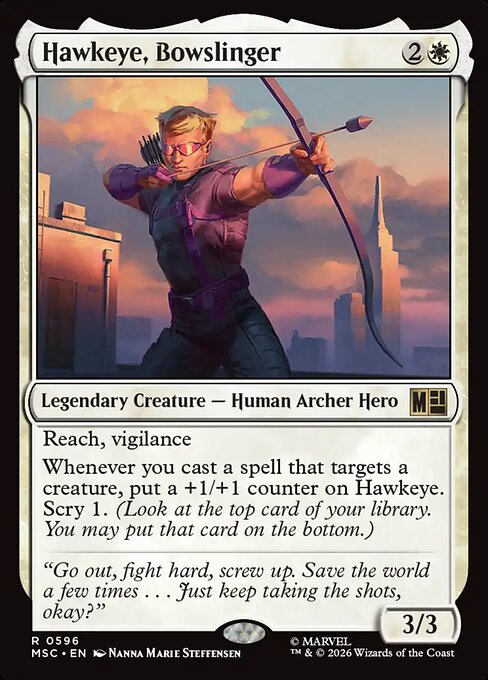 Hawkeye, Bowslinger (msc-596)