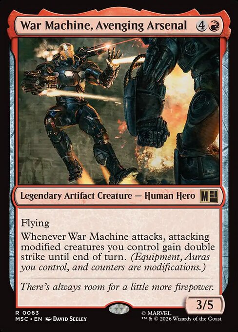 War Machine, Avenging Arsenal (msc-63)