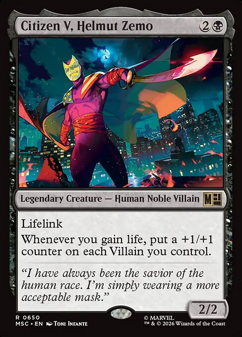 Citizen V, Helmut Zemo (msc-650)
