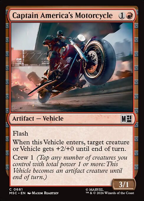 Captain America's Motorcycle (msc-681)
