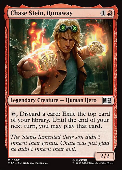 Chase Stein, Runaway (msc-682)