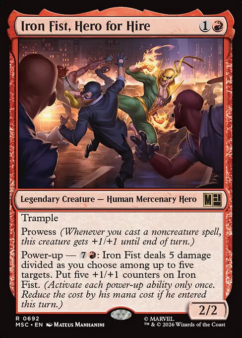 Iron Fist, Hero for Hire (msc-692)