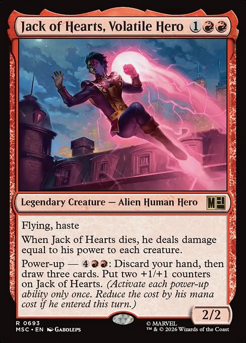 Jack of Hearts, Volatile Hero (msc-693)