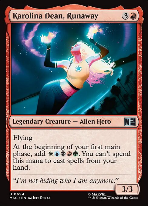 Karolina Dean, Runaway (msc-694)