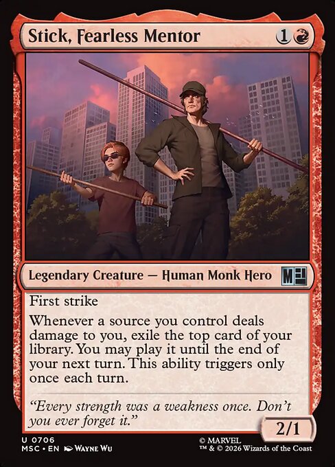 Stick, Fearless Mentor (msc-706)