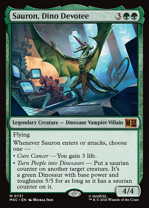 Sauron, Dino Devotee (msc-731)