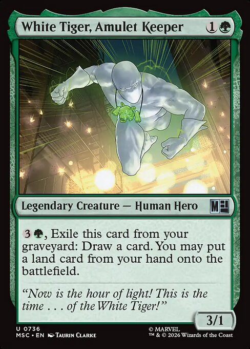 White Tiger, Amulet Keeper (msc-736)