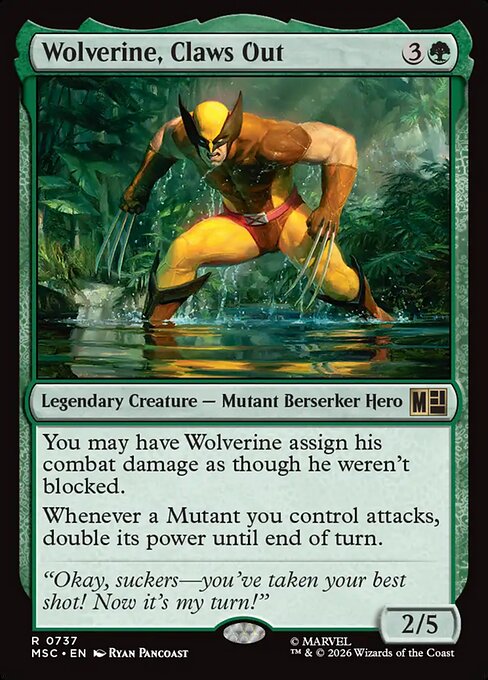 Wolverine, Claws Out (msc-737)