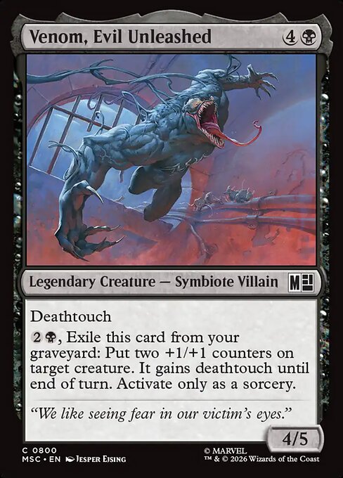 Venom, Evil Unleashed (msc-800)