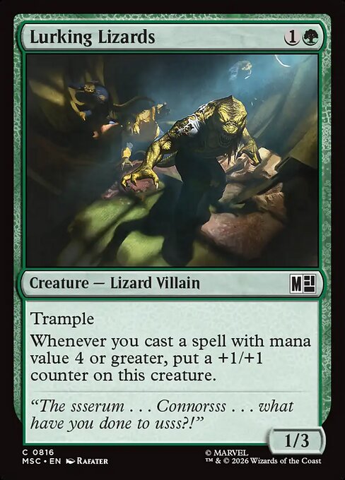 Lurking Lizards (msc-816)