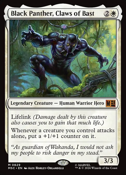 Black Panther, Claws of Bast (msc-829)