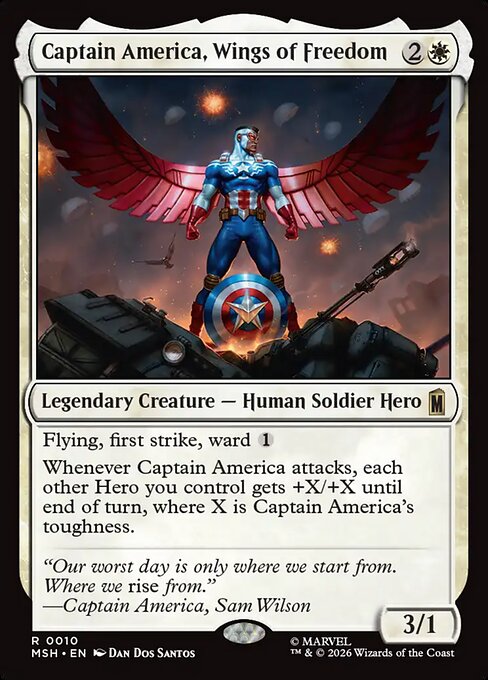 Captain America, Wings of Freedom (msh-10)