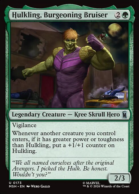 Hulkling, Burgeoning Bruiser (msh-173)