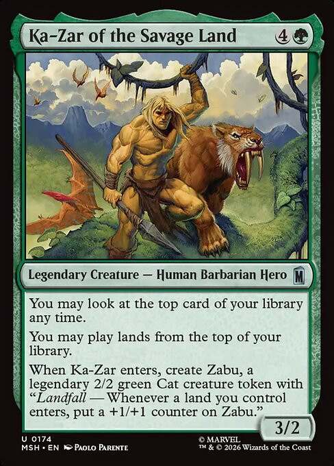 Ka-Zar of the Savage Land (msh-174)