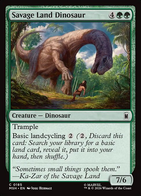 Savage Land Dinosaur (msh-185)
