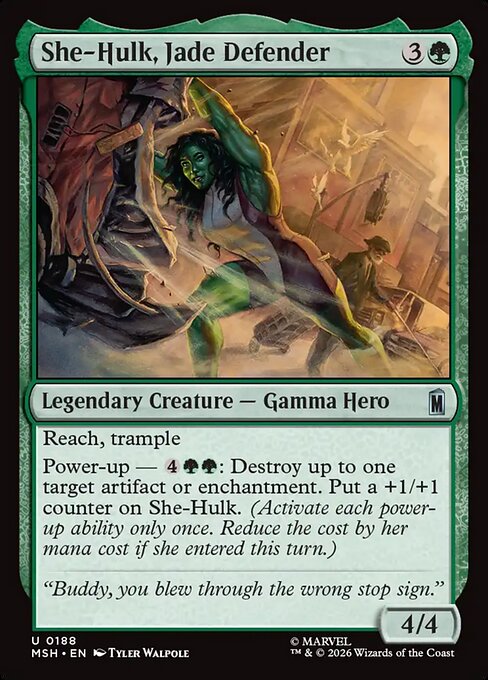 She-Hulk, Jade Defender (msh-188)
