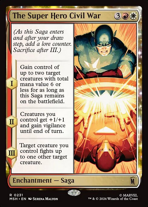 The Super Hero Civil War (msh-231)