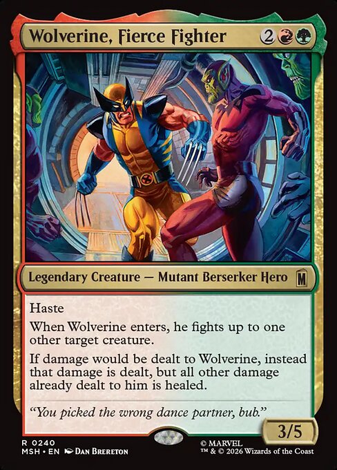 Wolverine, Fierce Fighter (msh-240)