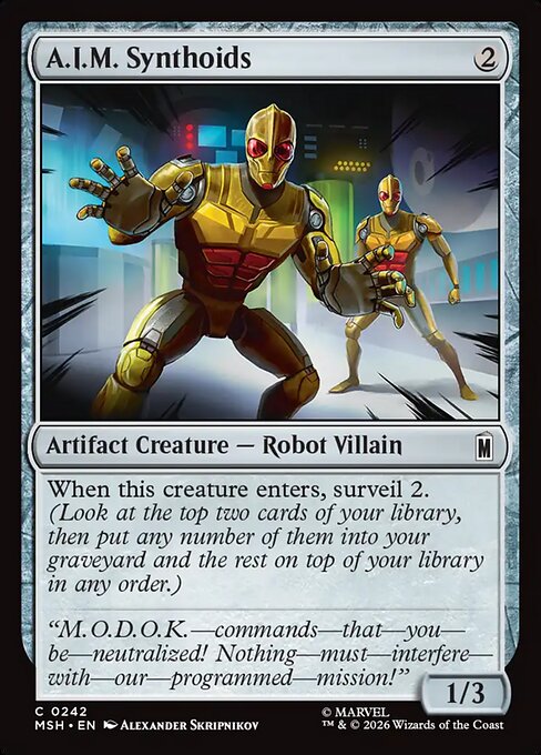 A.I.M. Synthoids (msh-242)