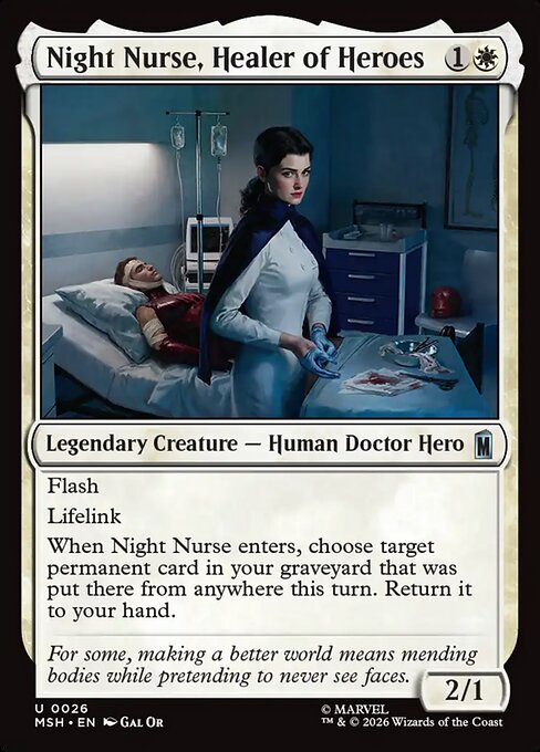 Night Nurse, Healer of Heroes (msh-26)