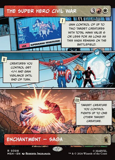 The Super Hero Civil War (msh-308)