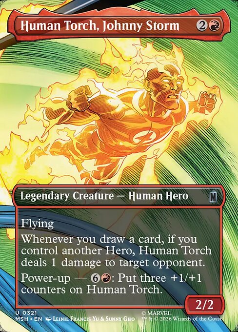 Human Torch, Johnny Storm (msh-321)