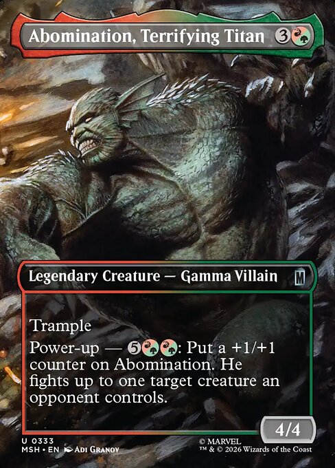 Abomination, Terrifying Titan (msh-333)