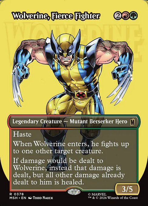 Wolverine, Fierce Fighter (msh-378)