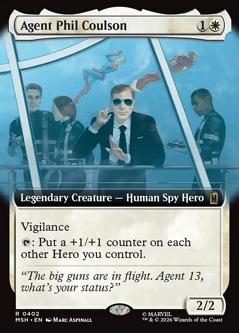 Agent Phil Coulson card art (msh-402), Magic: The Gathering MSH