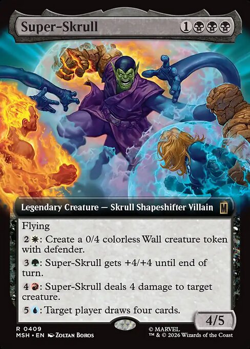 Super-Skrull card art (msh-409), Magic: The Gathering MSH