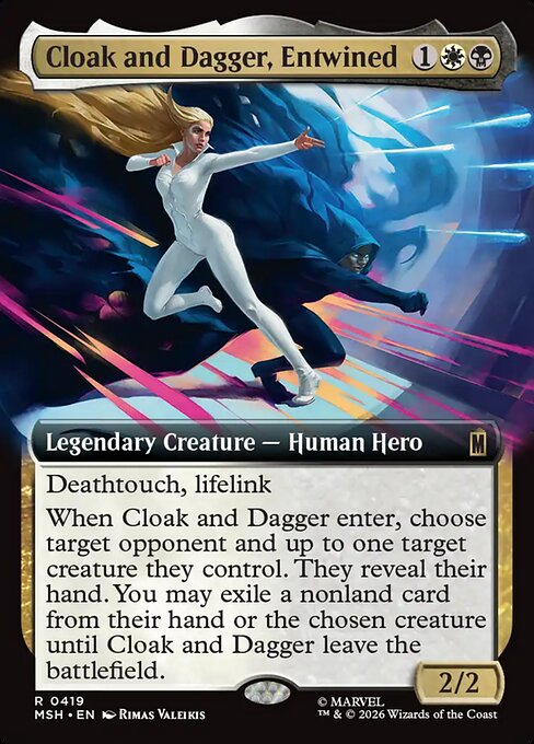 Cloak and Dagger, Entwined card art (msh-419), Magic: The Gathering MSH