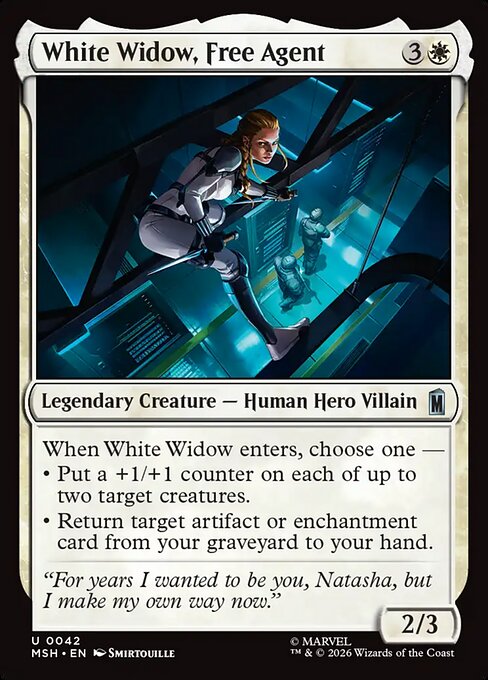 White Widow, Free Agent (msh-42)