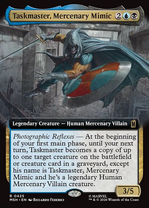 Taskmaster, Mercenary Mimic card art (msh-425), Magic: The Gathering MSH
