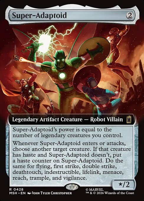 Super-Adaptoid card art (msh-428), Magic: The Gathering MSH