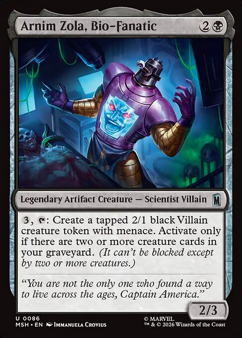 Arnim Zola, Bio-Fanatic (msh-86)